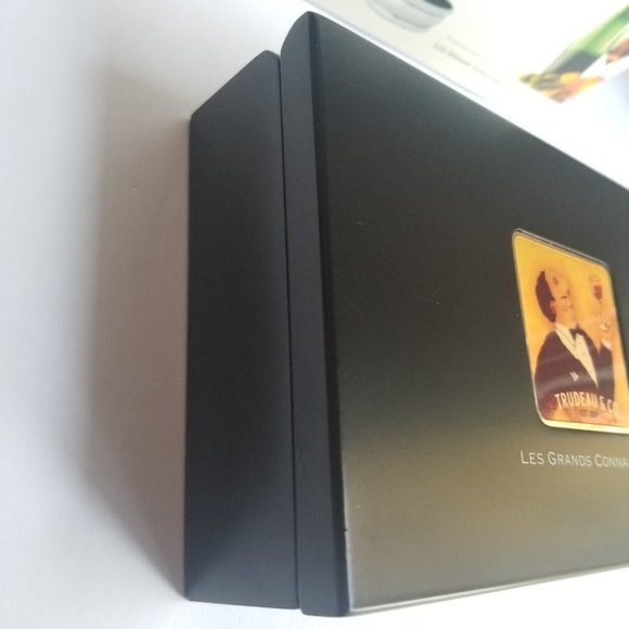 Wine Tool Set Corkscrew Thermometer Wine Ring Wood Case Bar Tools Trudeau - Picture 7 of 12